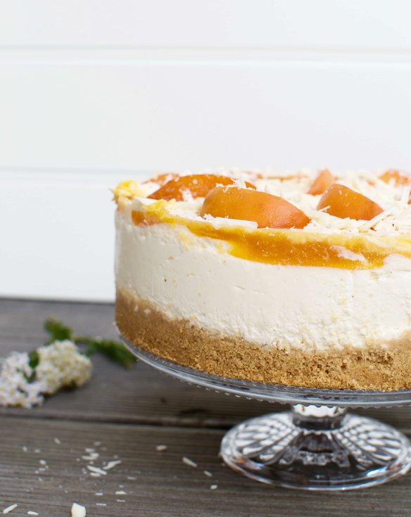 No Bake Marillen Cheesecake