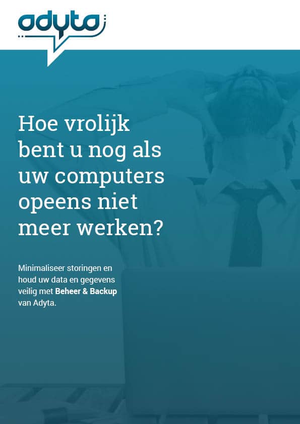 beba Beheer en Backup Flyer