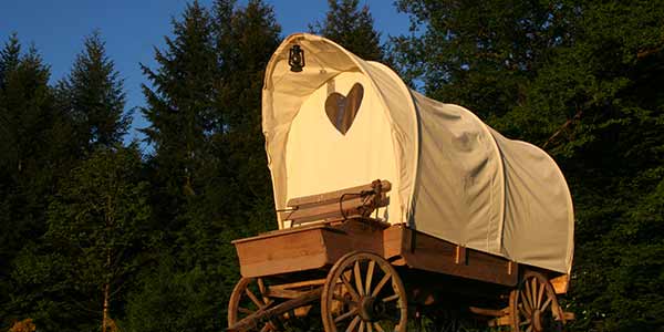 cabane et chariot