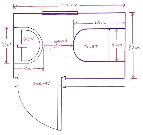 Minimum Size For A Downstairs Toilet With Bathroom Installation In Leeds