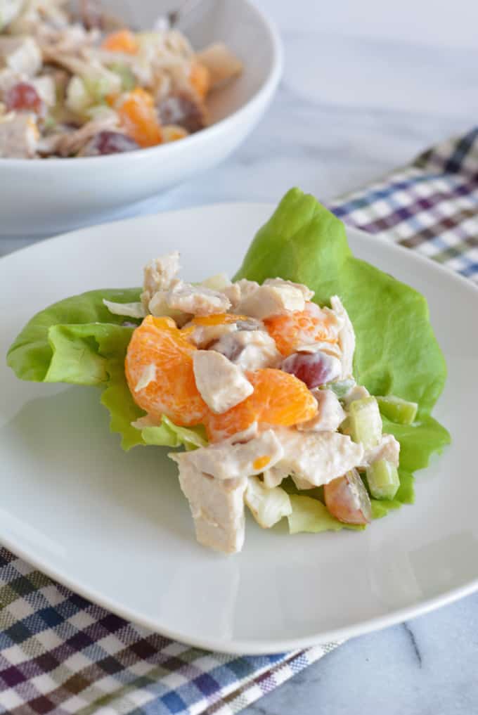 Summer chicken salad doesn't need to be eaten in summer only. Enjoy this fruit loaded chicken salad anytime.