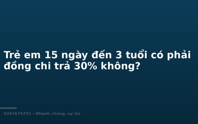 Child co-payment rules in Bao Viet An Gia