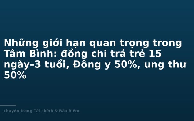 Key Limits in Tam Binh: Child Co-payment, TCM and Cancer Caps