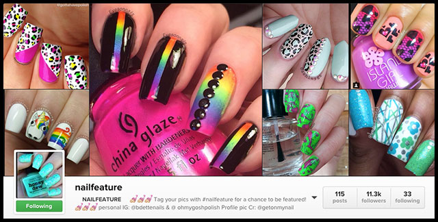 Nail Feature on Instagram