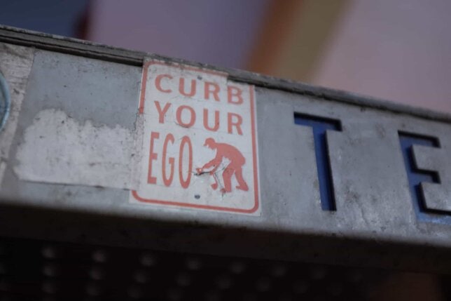 curb your ego curb your ego sign