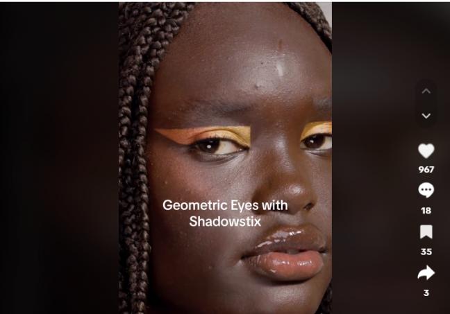 Blackskinned Inflencer for Fenty Beauty