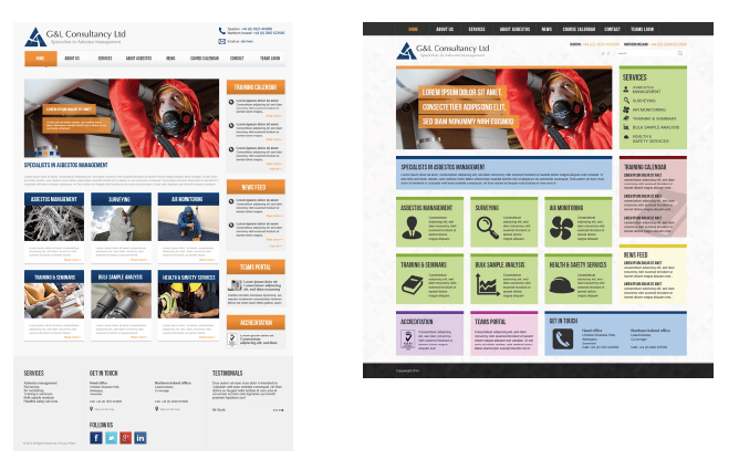 website visuals example