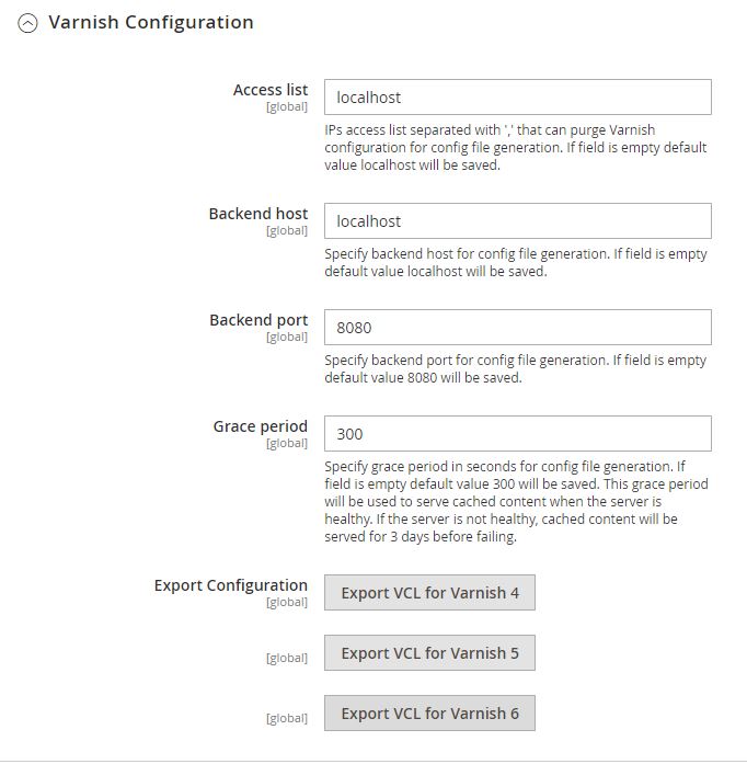 43. exporting Varnish configuration from Magento 2