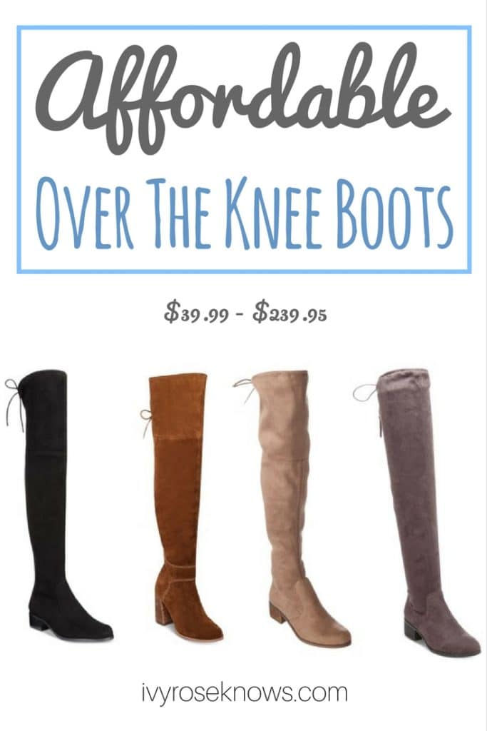 Inexpensive over the knee boots clearance