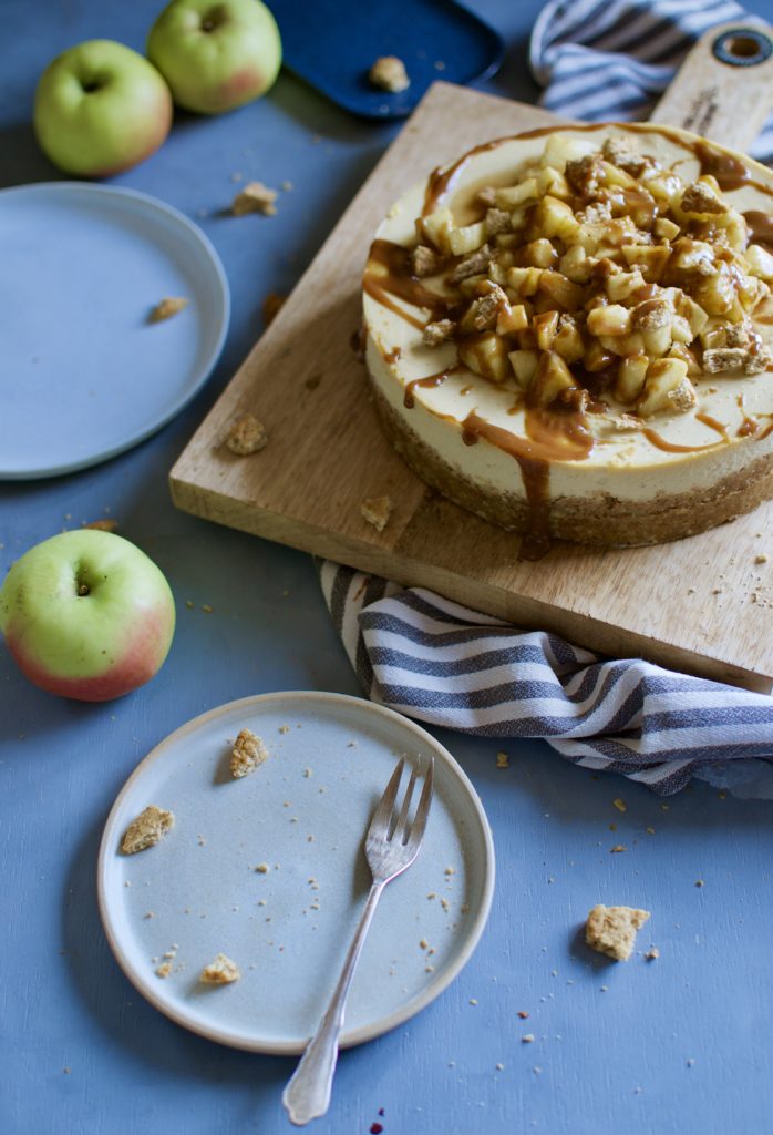Apfel Karamell Cheesecake