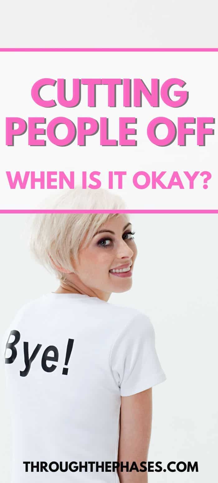 cutting people off (1) cutting people off: when is it okay?