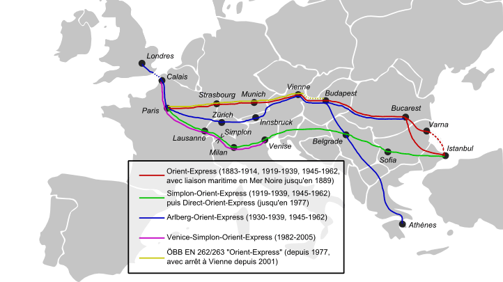 Venise Simplon Orient Express Routes