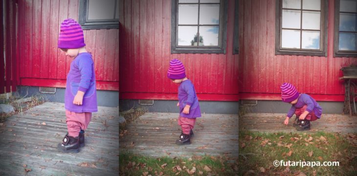 スウェーデンの幼稚園、スカート履いてる男の子、よく見るね。