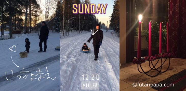 森の中へ散策にいった、第一アドベントの日。