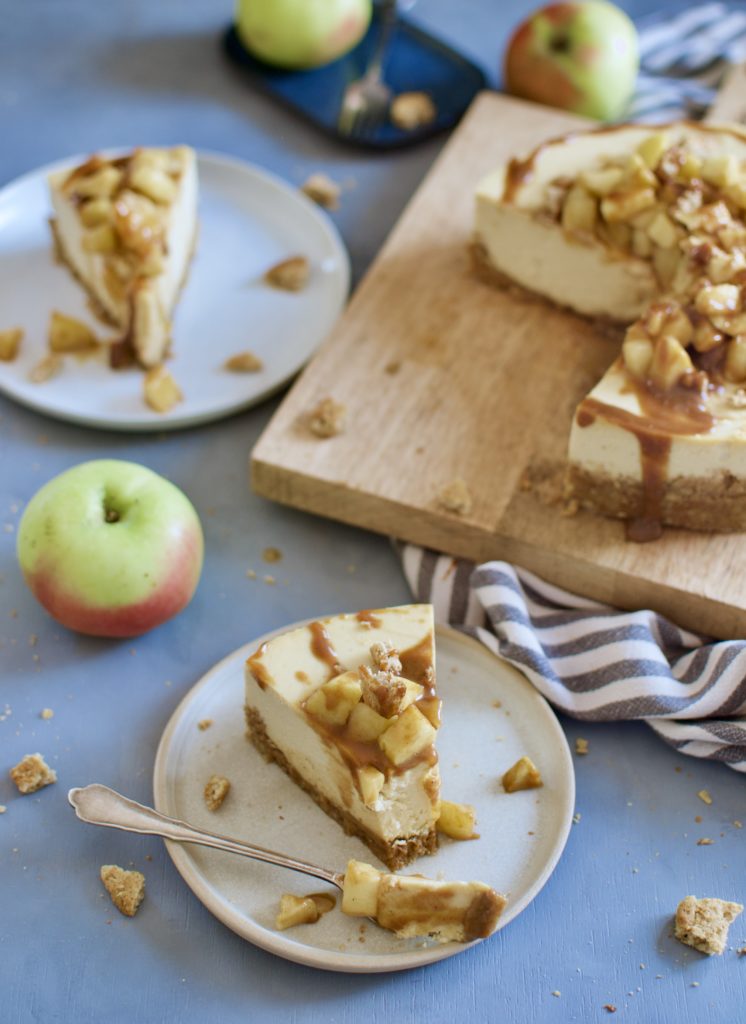Apfel Karamell Cheesecake