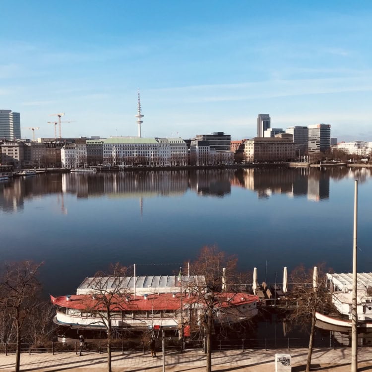 Alster Hamburg 1. März 2021
