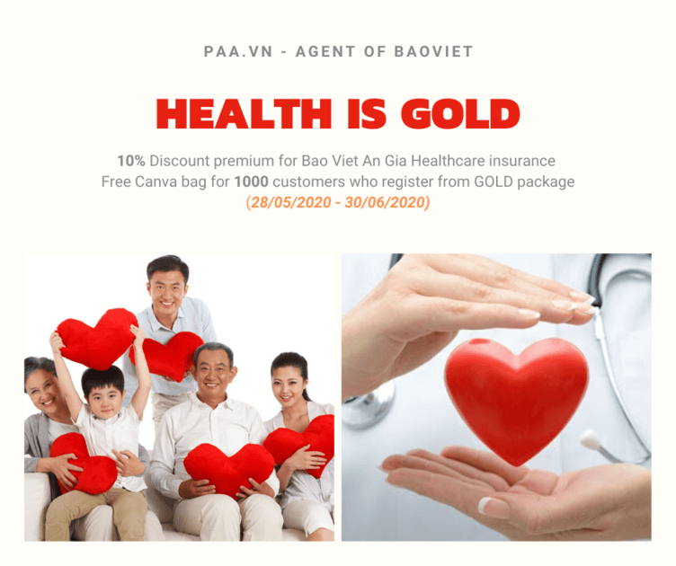 Sức khỏe là vàng và bảo hiểm giúp bạn bảo vệ tài chính