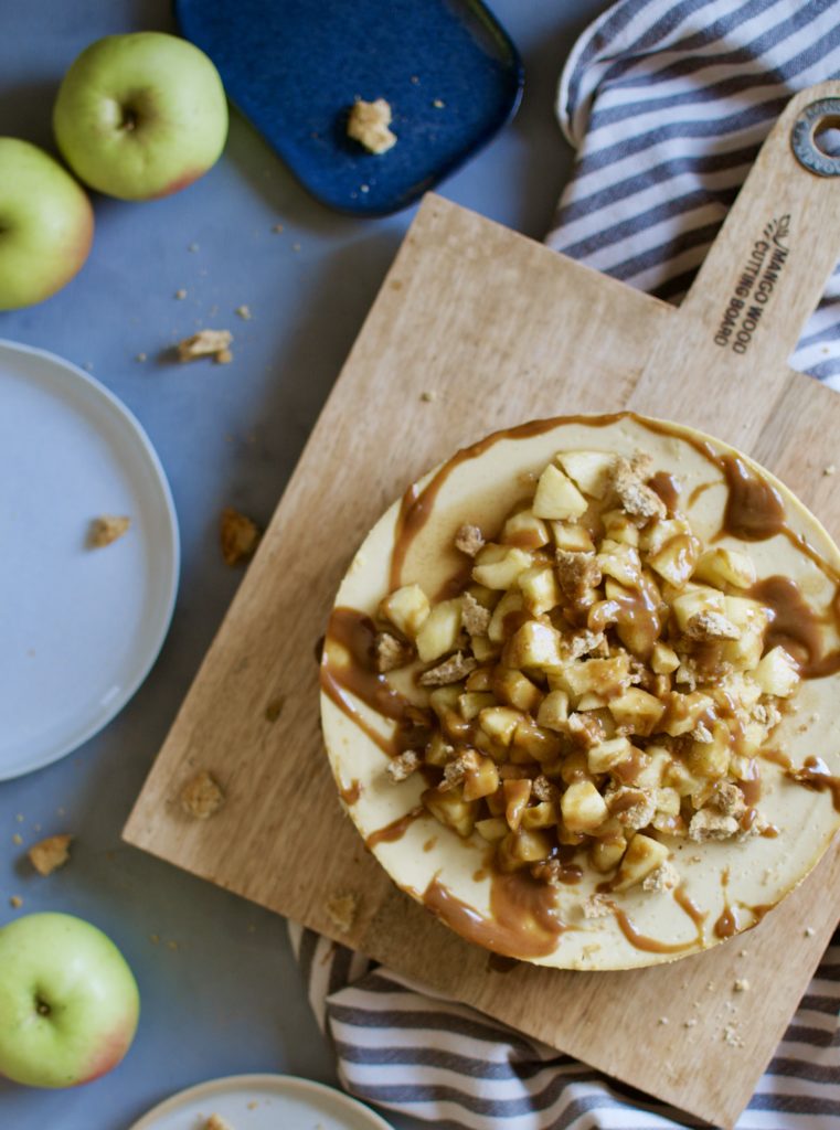 Apfel Karamell Cheesecake