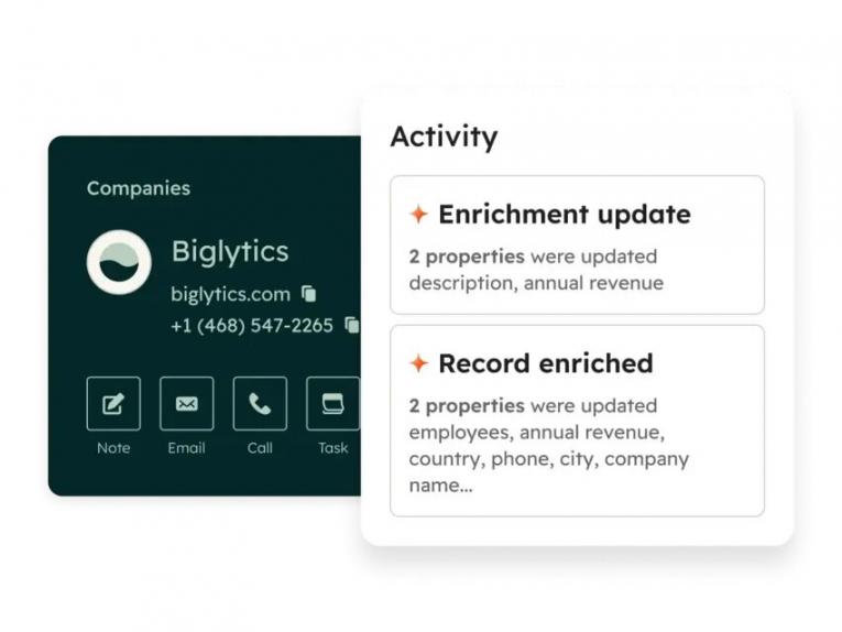 Smart CRM Company Record Enrichment