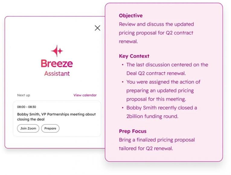 Breeze AI Assistant Meeting Notes Brief