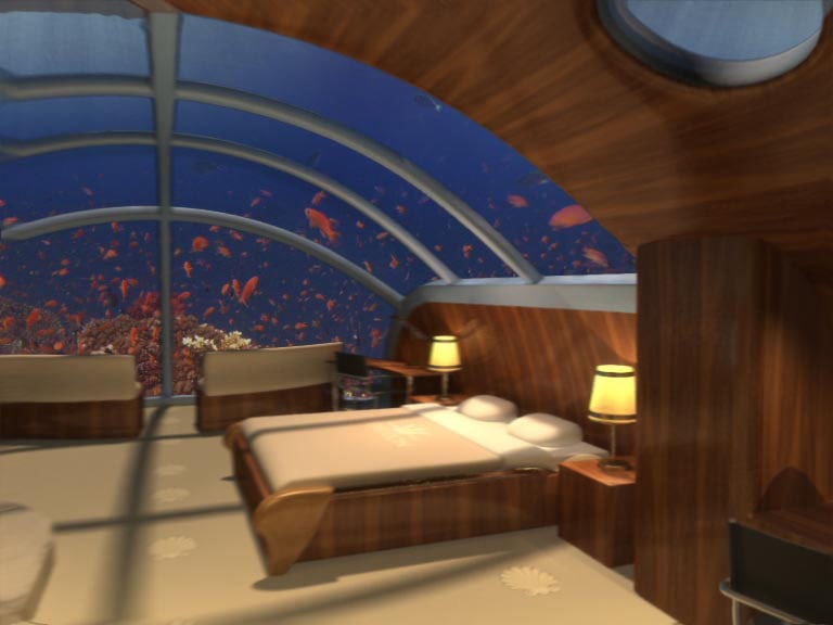 Schlafzimmer Unterwasser-Suiten Schlafzimmer Unterwasser-Suiten