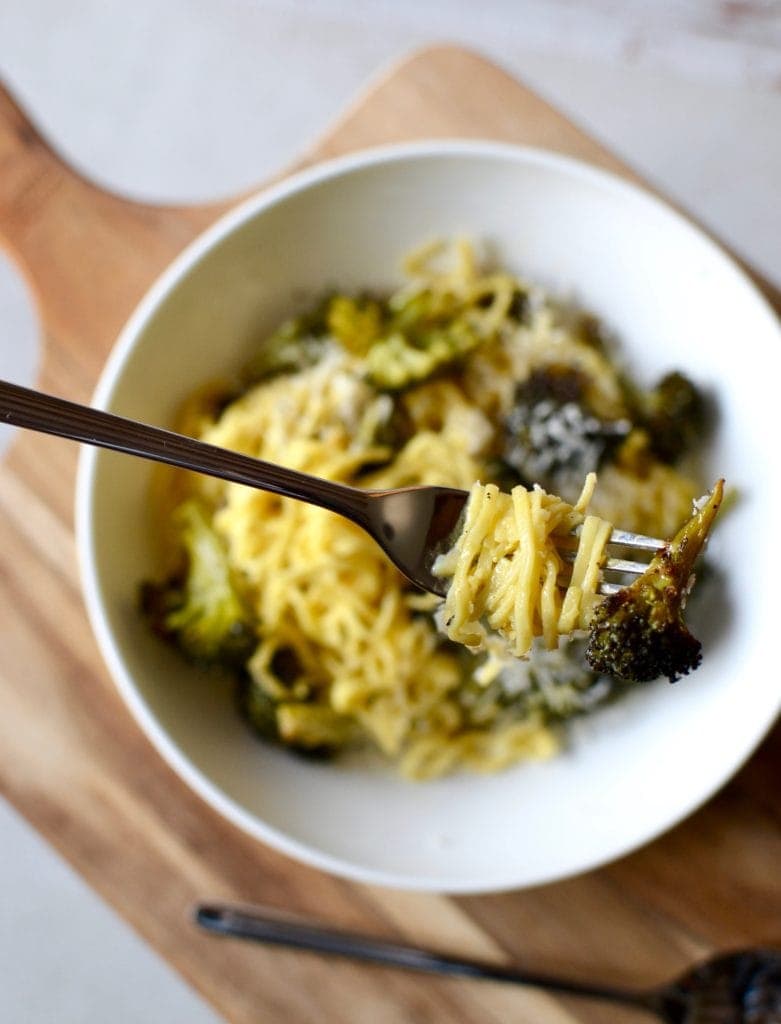 Vegetarische Brokkoli Carbonara