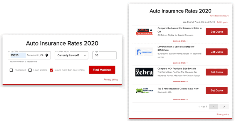 auto insurance lead generation through referral sites