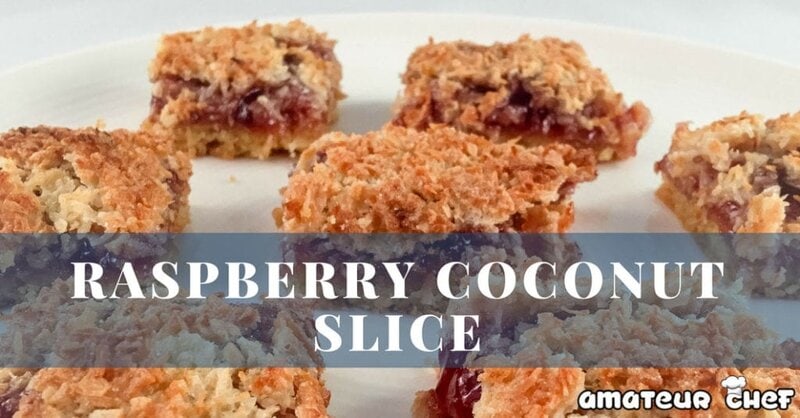 Raspberry Coconut Slice Featured Image | AmateurChef.co.uk