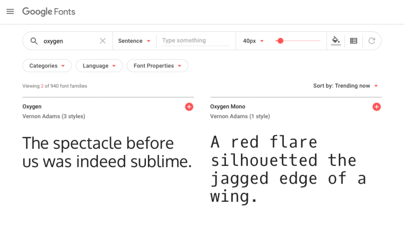 google fonts in web design