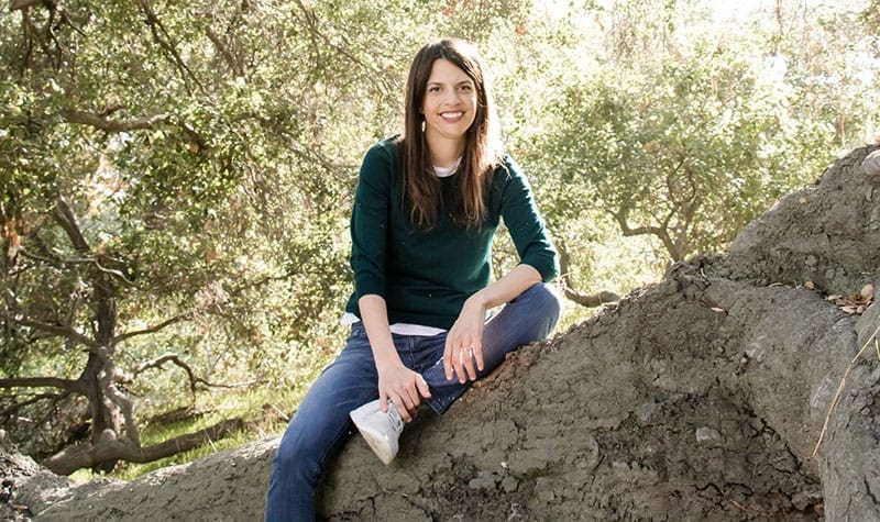 Liz on tree