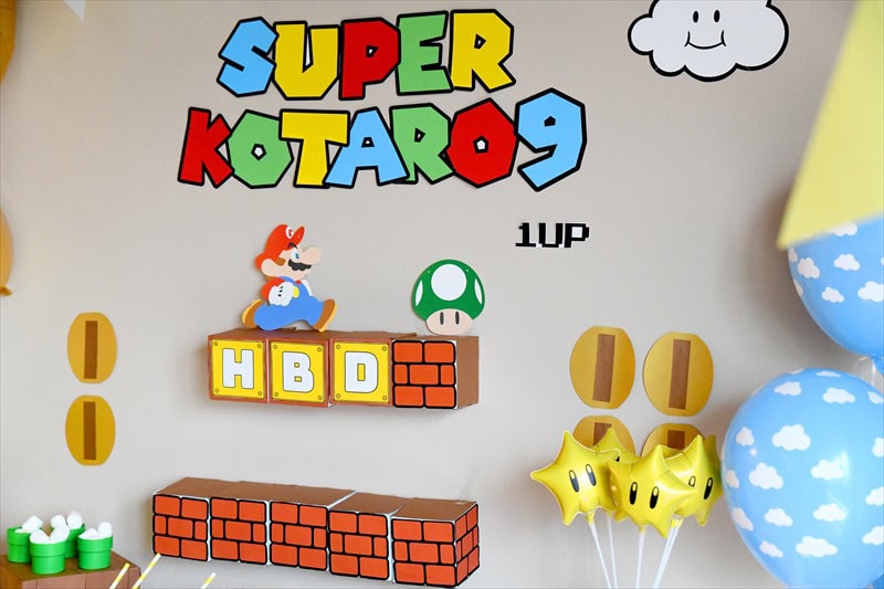 Super Mario Birthday スーパーマリオテーマのバースデイ リトルレモネード キッズパーティープランナー