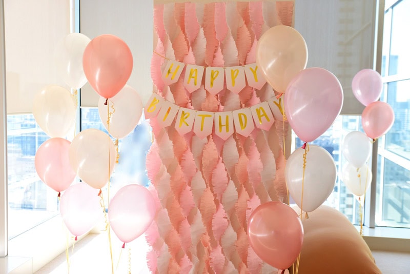Rose Gold Themed 2nd Birthday Party ローズゴールドバースデイパーティー