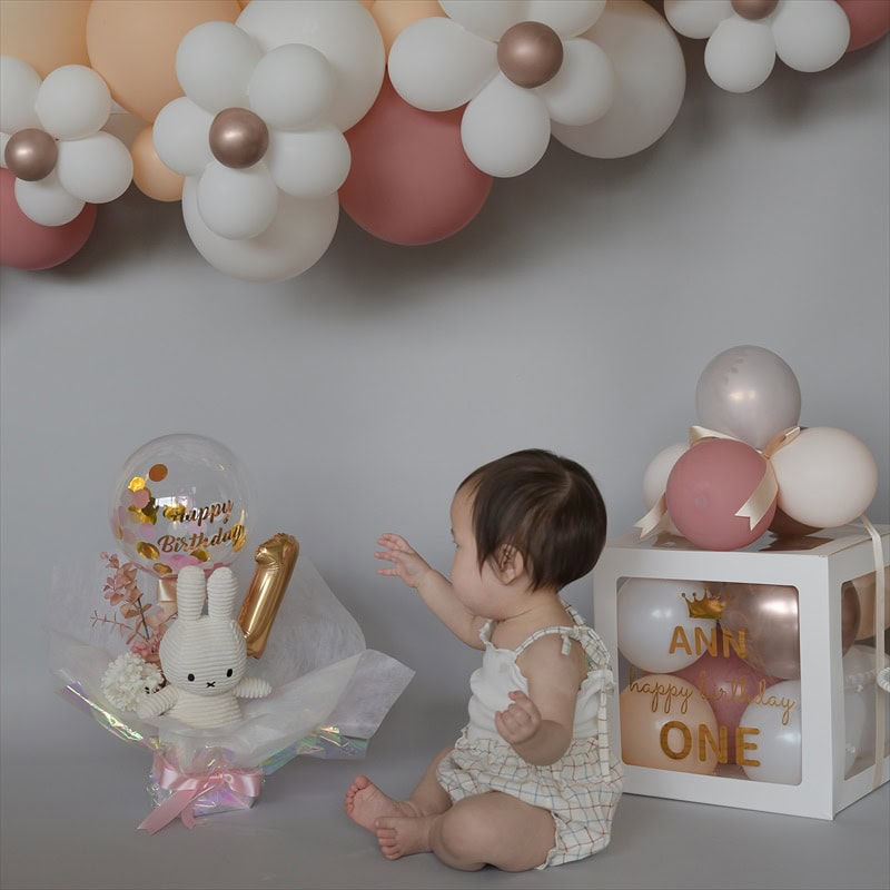 Miffy Themed 1st Birthday ミッフィーとお花バルーンのファーストバースデー リトルレモネード キッズパーティープランナー