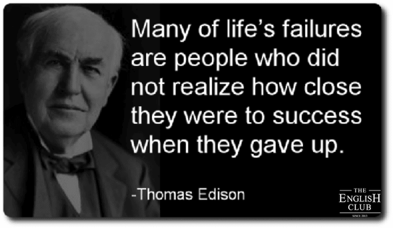 英語の名言:Thomas Edison