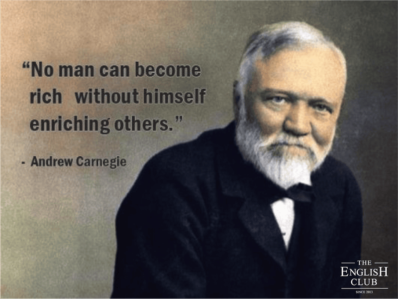 英語の名言:Andrew Carnegie
