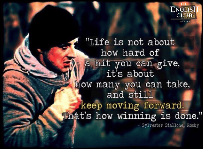 英語の名言:Sylvester Stallone