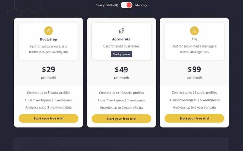 socialbee-pricing