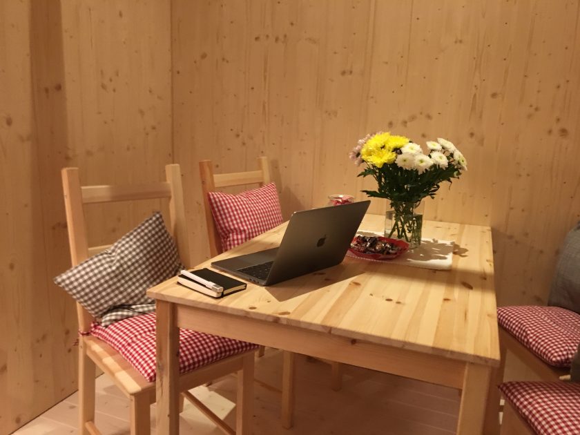 Eßecke im Tiny House Diekmann