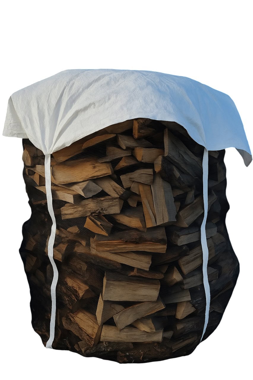 Holzbag, Holz bag, Woodbag, Big Bag holz, Holz big bag Premium Holzbag mit Abdeckung