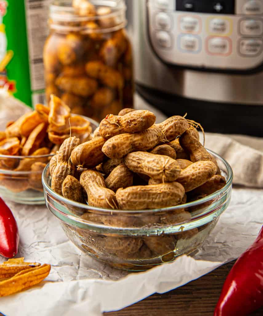 Ingredients for cajun boiled peanuts