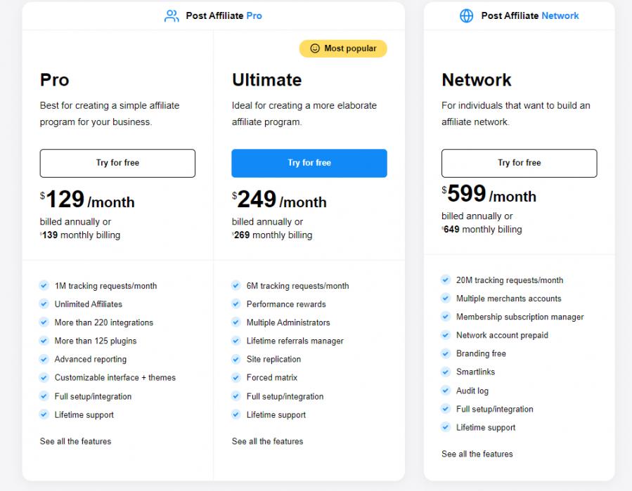postaffiliatepro price