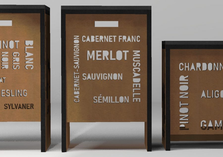 Des tabourets sur-mesure sur le thème du vin