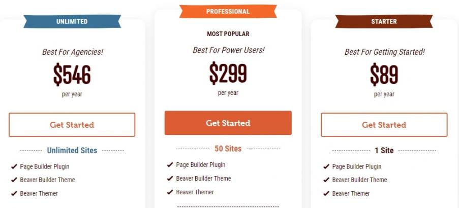 Beaver Builder-Pricing