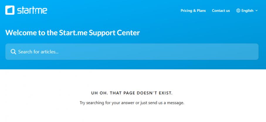 Start me Help Center
