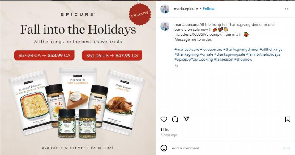 thanksgiving sale