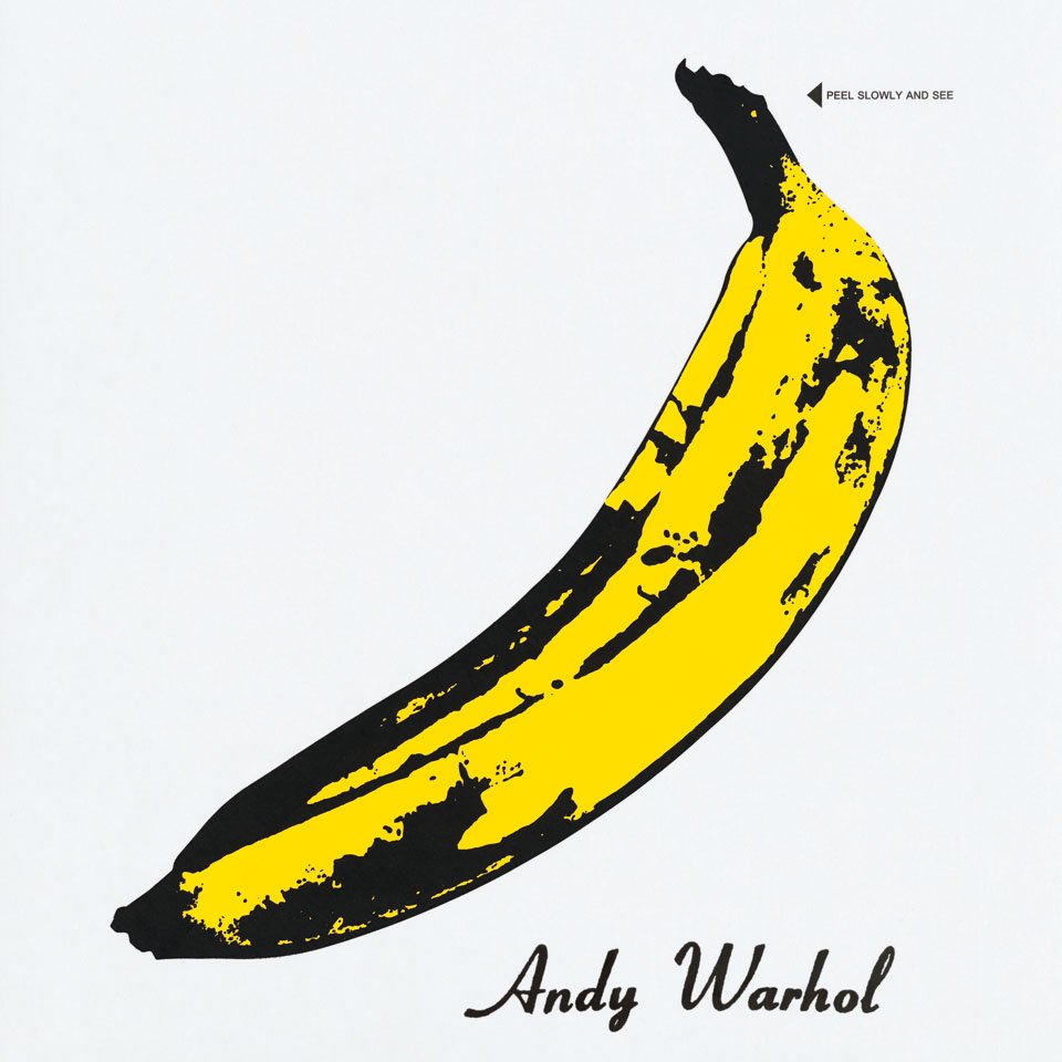 art: Andy Warhol / music: The Velvet Underground and Nico / record: The Velvet Underground and Nico / year: 1967 / label: Verve Records / format: Album 12˝ / artwork: Screen print / special: Vinyl released with three variations of front cover with banana sticker to peel off