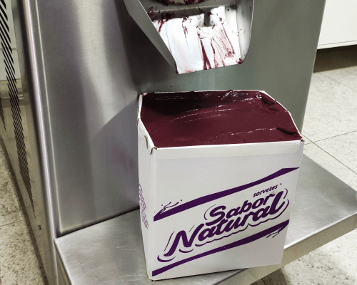 Pote de açaí de 10 litros sabor natural sorvetes