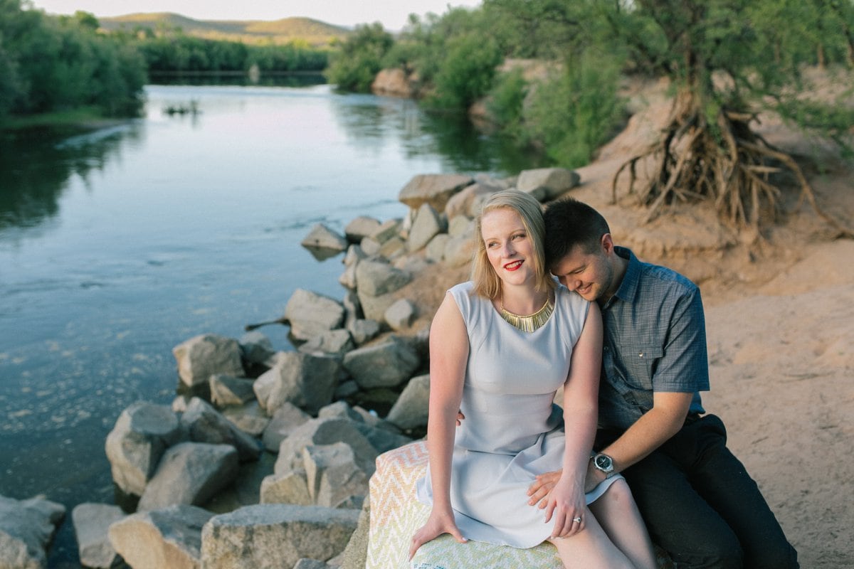 Salt River engagement photos in Mesa, AZ