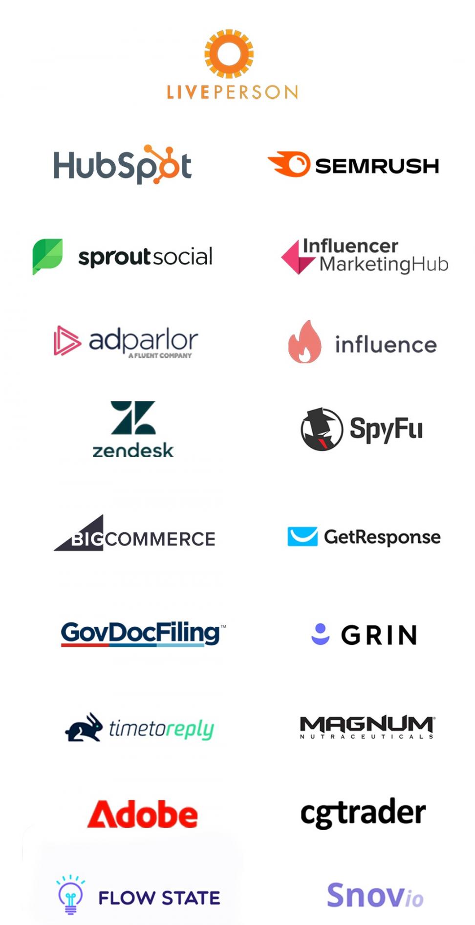 Brands We Have Worked With