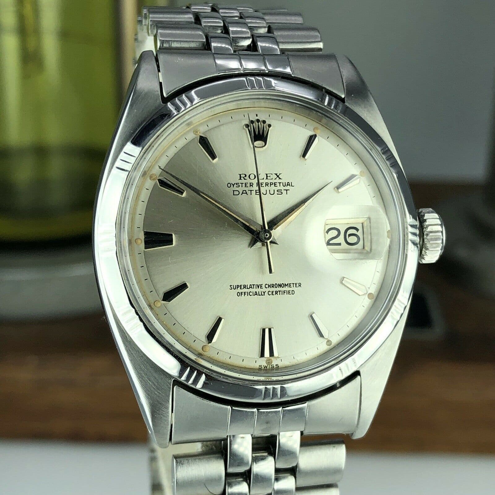 1960 Vintage Rolex Datejust 1603 Radium Dial \u0026 Bamboo Bezel - Awadwatches